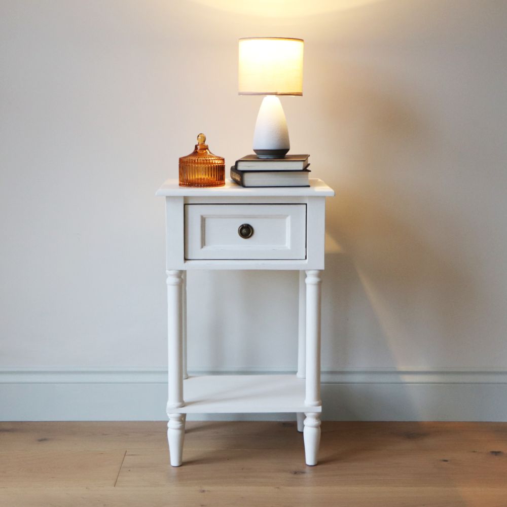 Emma Bedside Off White
