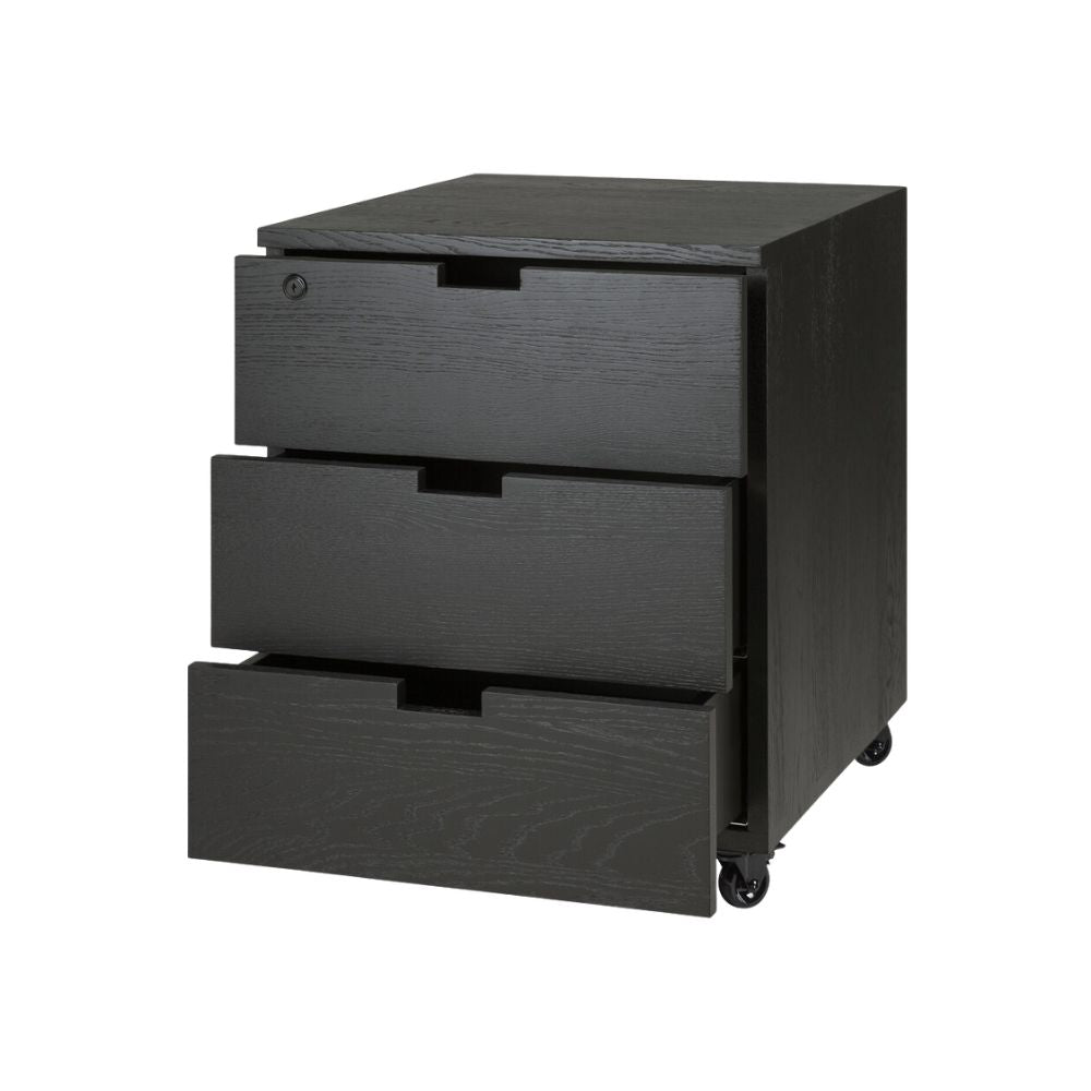 Ethnicraft Billy Drawer Unit – Scandinavian Style Drawer Chest, Streamlined Solid Wood Storage