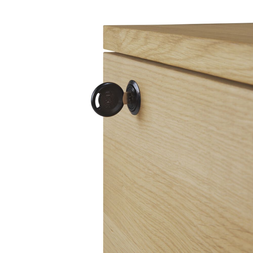Ethnicraft Billy Drawer Unit – Scandinavian Style Drawer Chest, Streamlined Solid Wood Storage