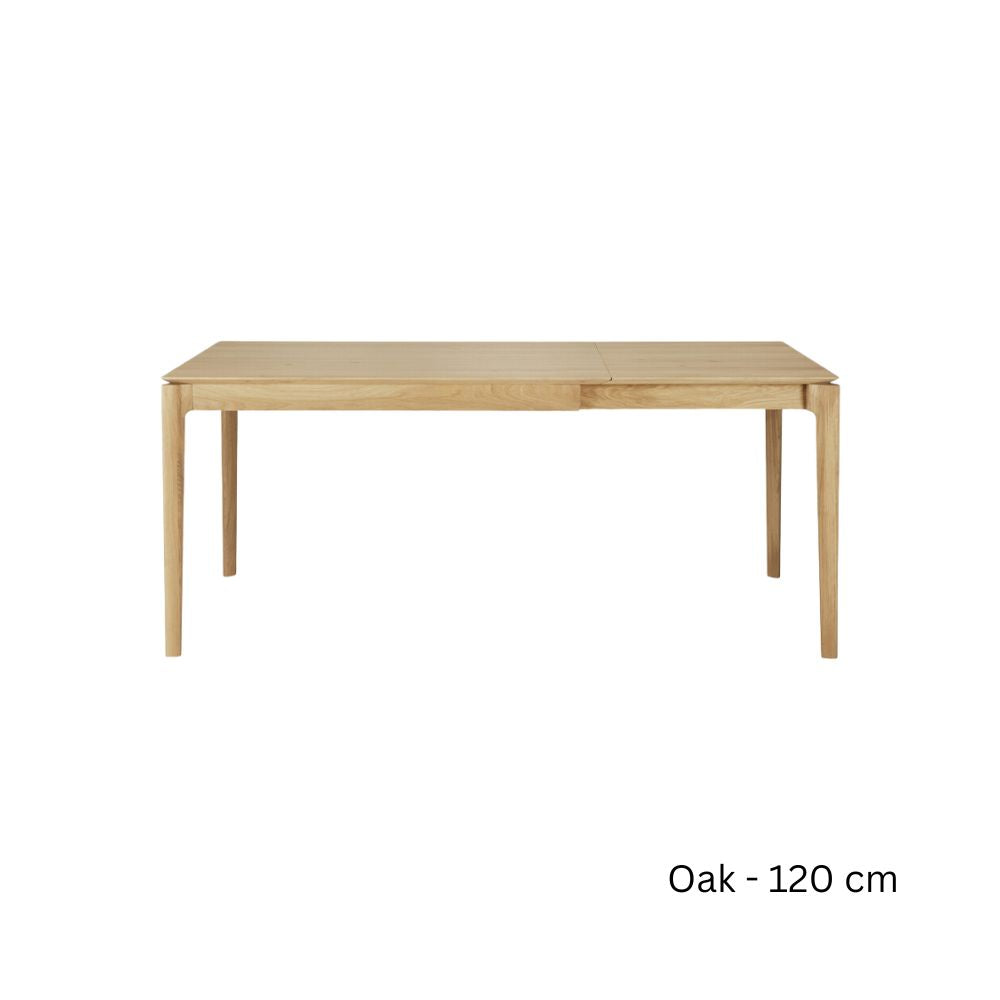 Ethnicraft Bok Rectangular Extendable Dining Table in Solid Oak or Teak
