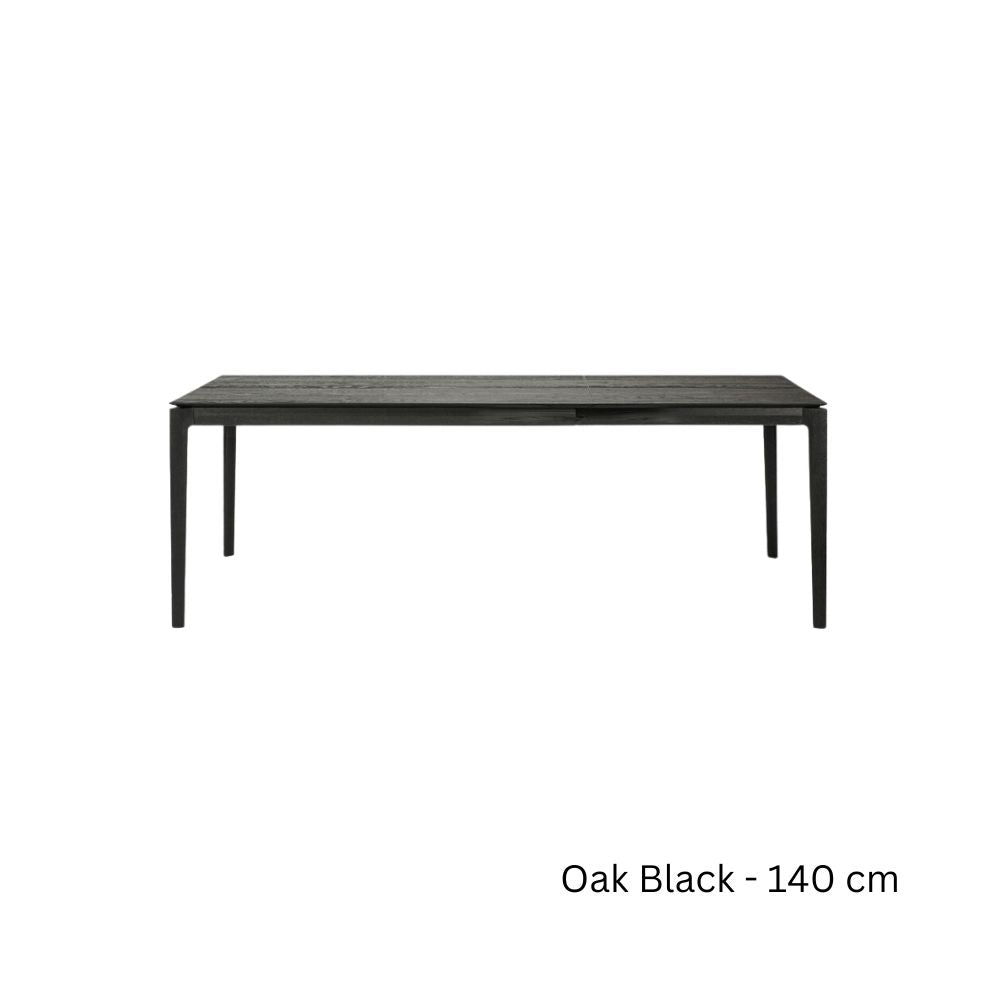 Ethnicraft Bok Rectangular Extendable Dining Table in Solid Oak or Teak