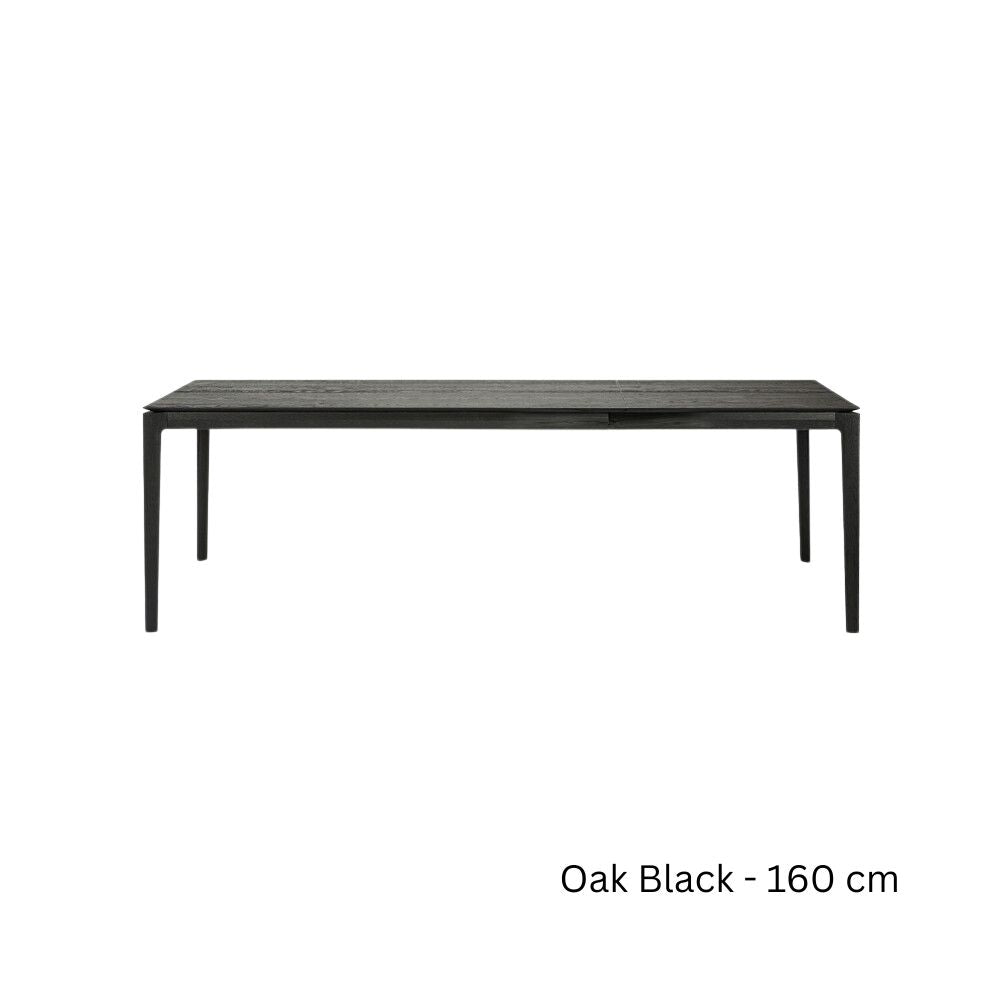 Ethnicraft Bok Rectangular Extendable Dining Table in Solid Oak or Teak