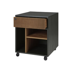 Ethnicraft Oscar 1-Drawer Unit – Compact Solid Wood Bedside Drawer Unit, Minimalist Scandinavian Design