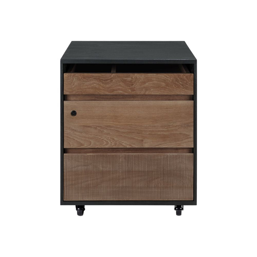 Ethnicraft Oscar 3-Drawer Unit – Solid Wood Chest of Drawers, Three Spacious Drawers, Minimalist Scandinavian Dresser