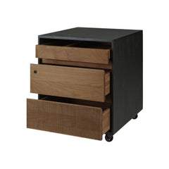 Ethnicraft Oscar 3-Drawer Unit – Solid Wood Chest of Drawers, Three Spacious Drawers, Minimalist Scandinavian Dresser