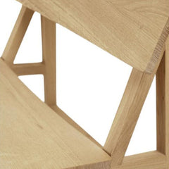 Ethnicraft N2 Lounge Chair – Sculpted Solid Oak Lounge Chair with Soft Curved Back & Classic Low Profile