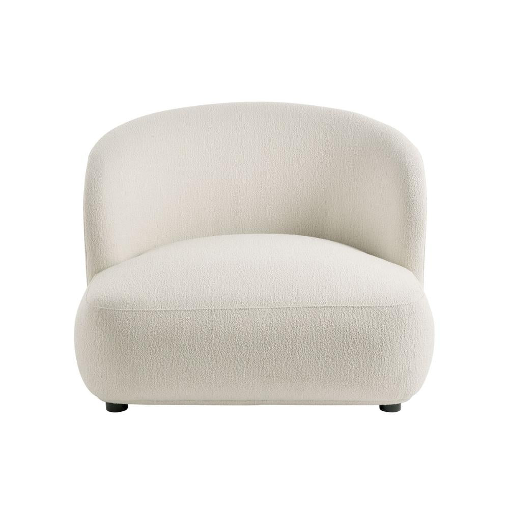 Blanc D'Ivoire Leo Wide Fabric Natural Foam Armchair