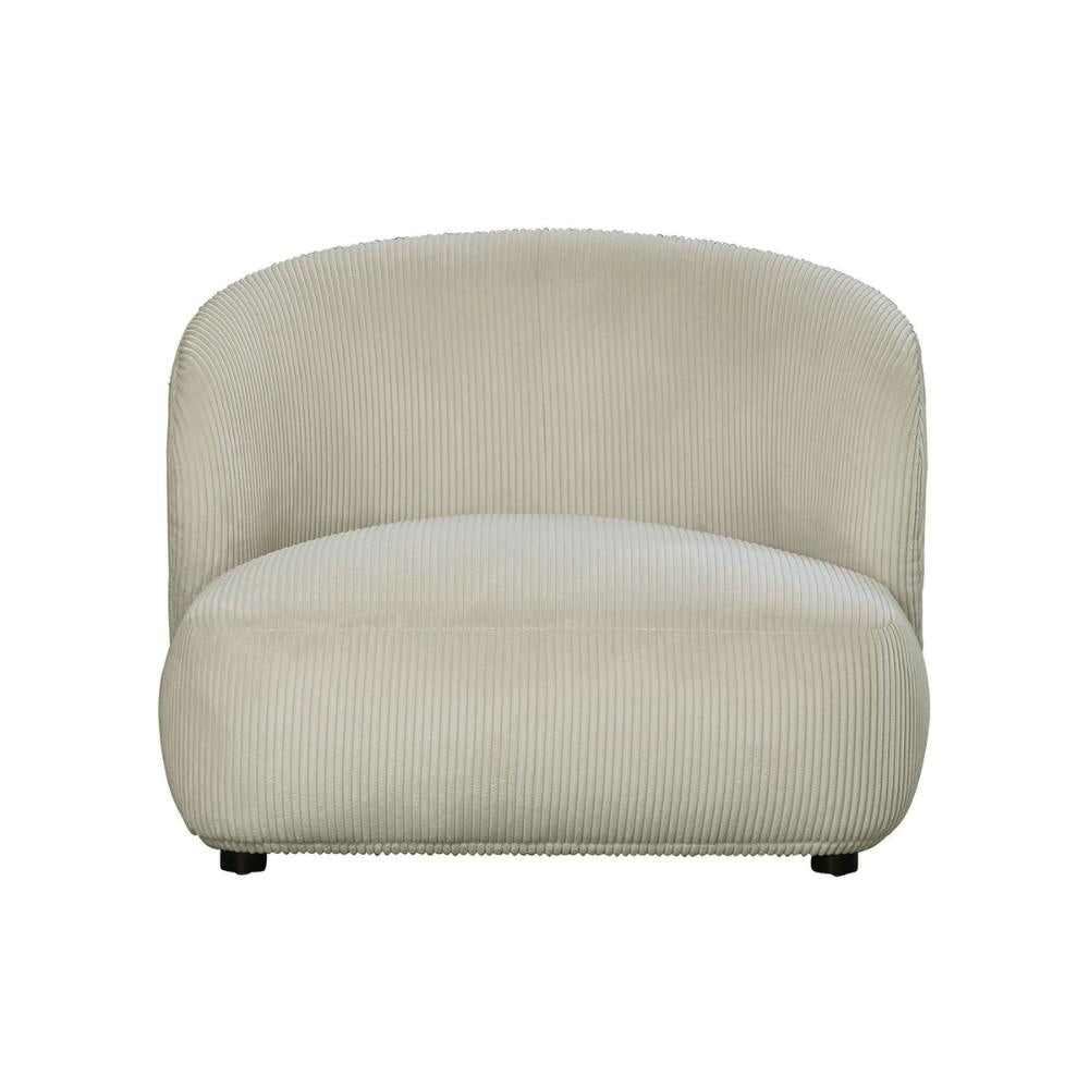 Blanc D'Ivoire Leo Wide Fabric Natural Foam Armchair
