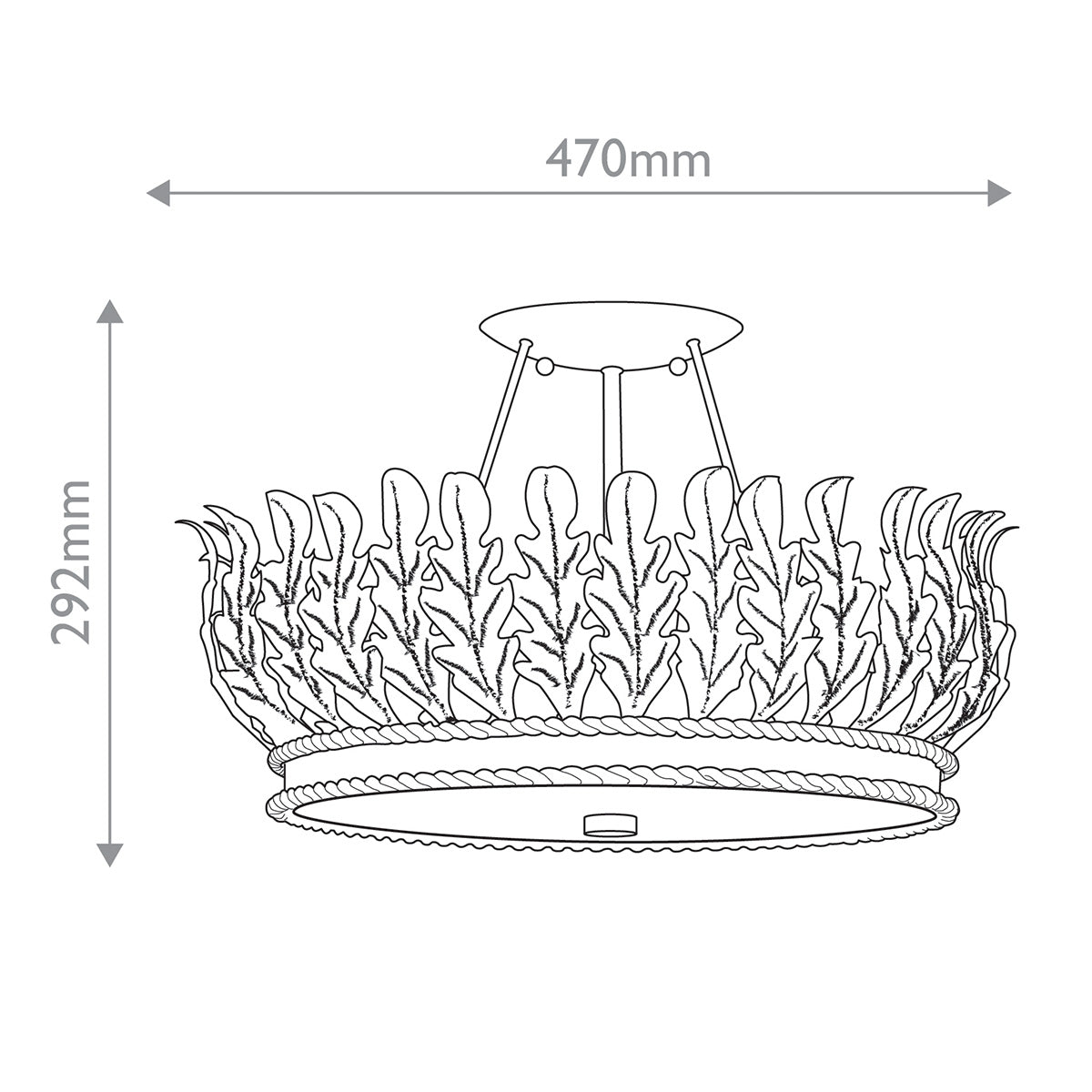 Biddulph 3 lt Semi-Flush Mount