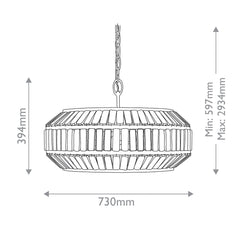 Centurion 6 lt Chandelier