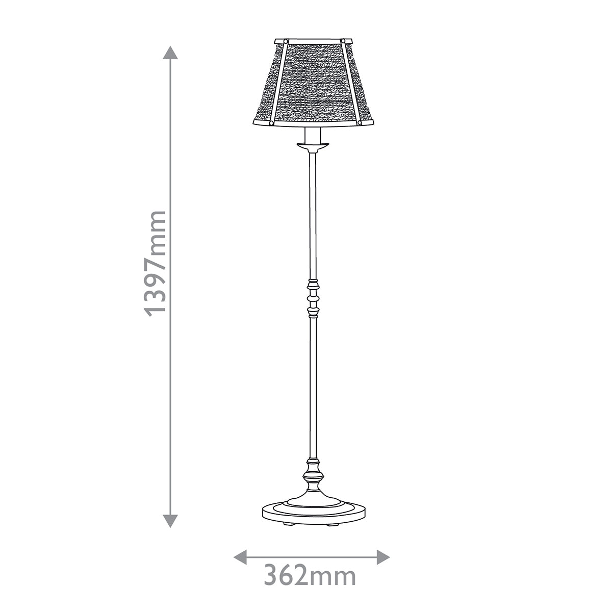 Deauville 1 lt Floor Lamp
